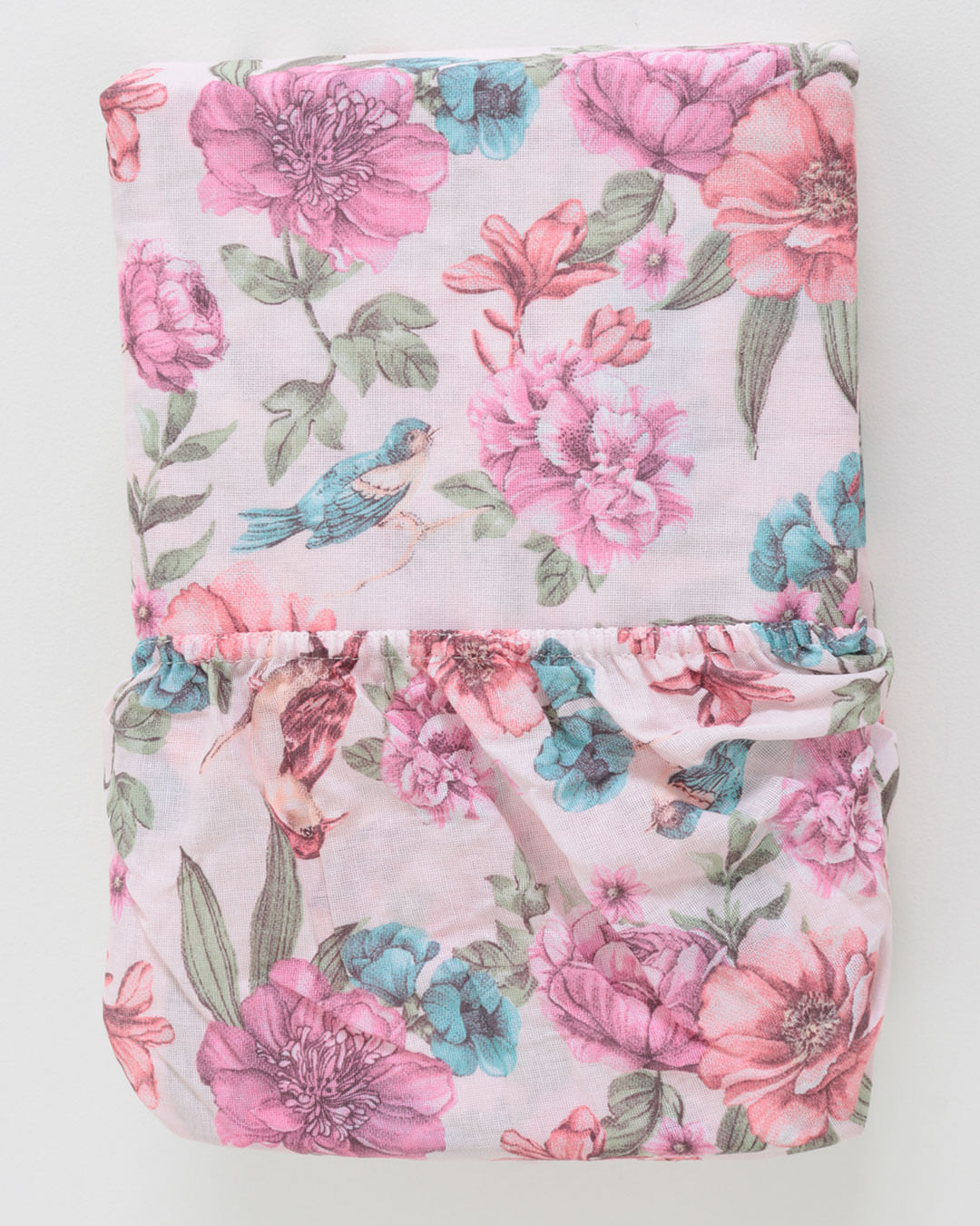 Jg-Cama-Casal-Rosana---3-Pc---Rosa-Floral