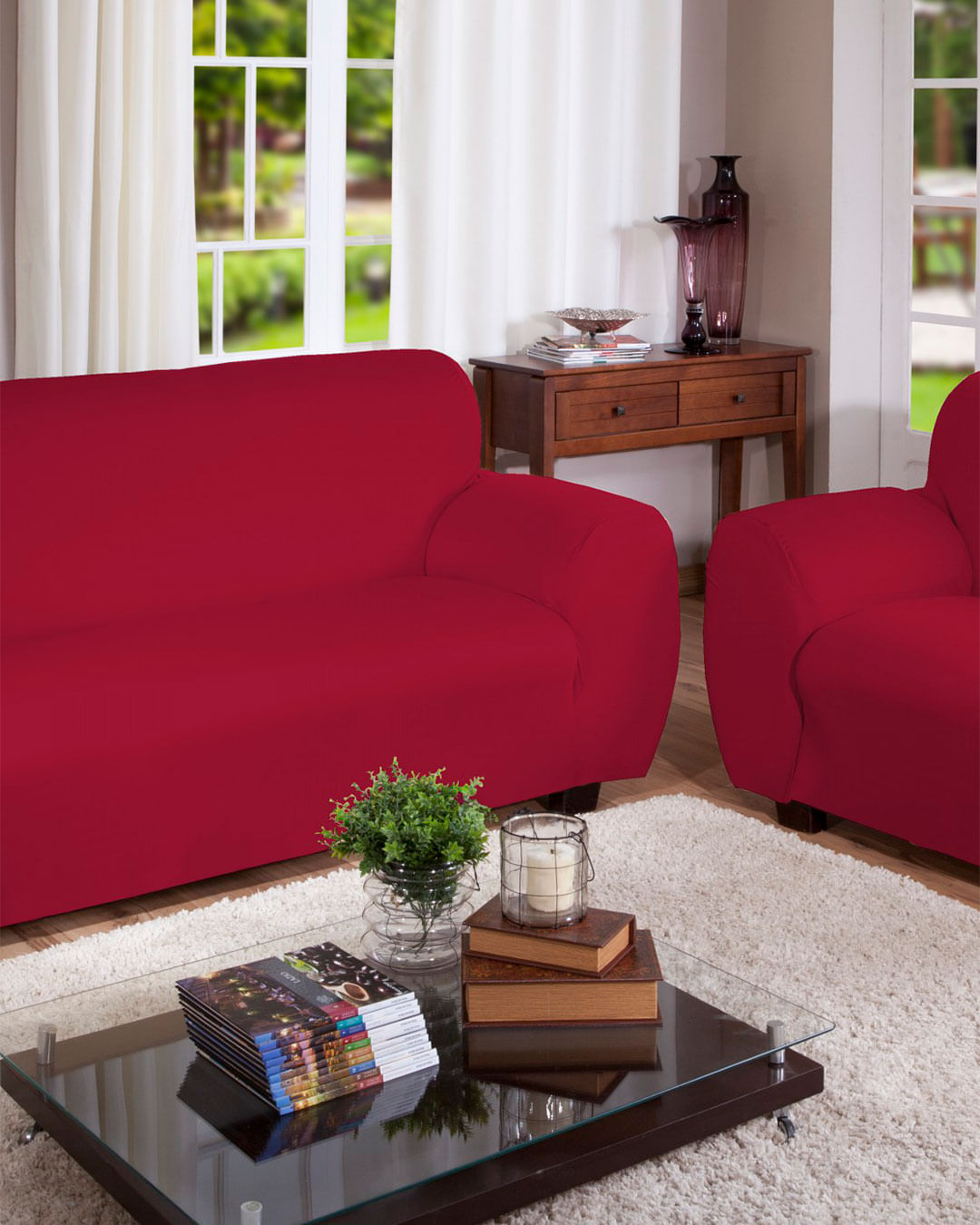 Capa-Sofa-Malha-Gel-King-2--3-Lug-Lisa---Vermelho-Medio