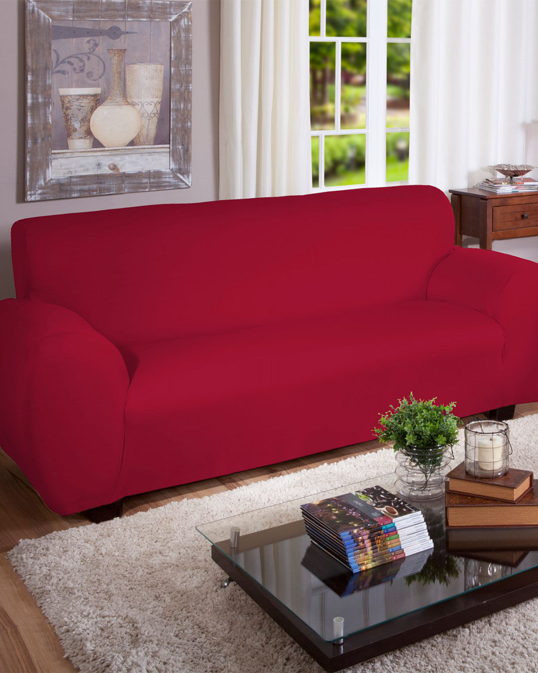 Capa-Sofa-Malha-Gel-King-2--3-Lug-Lisa---Vermelho-Medio