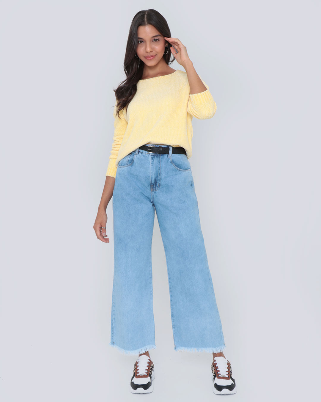 Tricot-Chenille-Sweaterjf-201-Faz---Amarelo-Medio