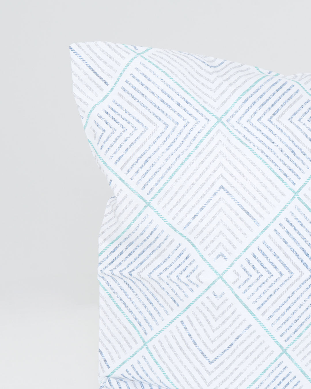 Jg-Cama-Prata-Solteiro-Philip-Turquesa---Azul-Geometrico