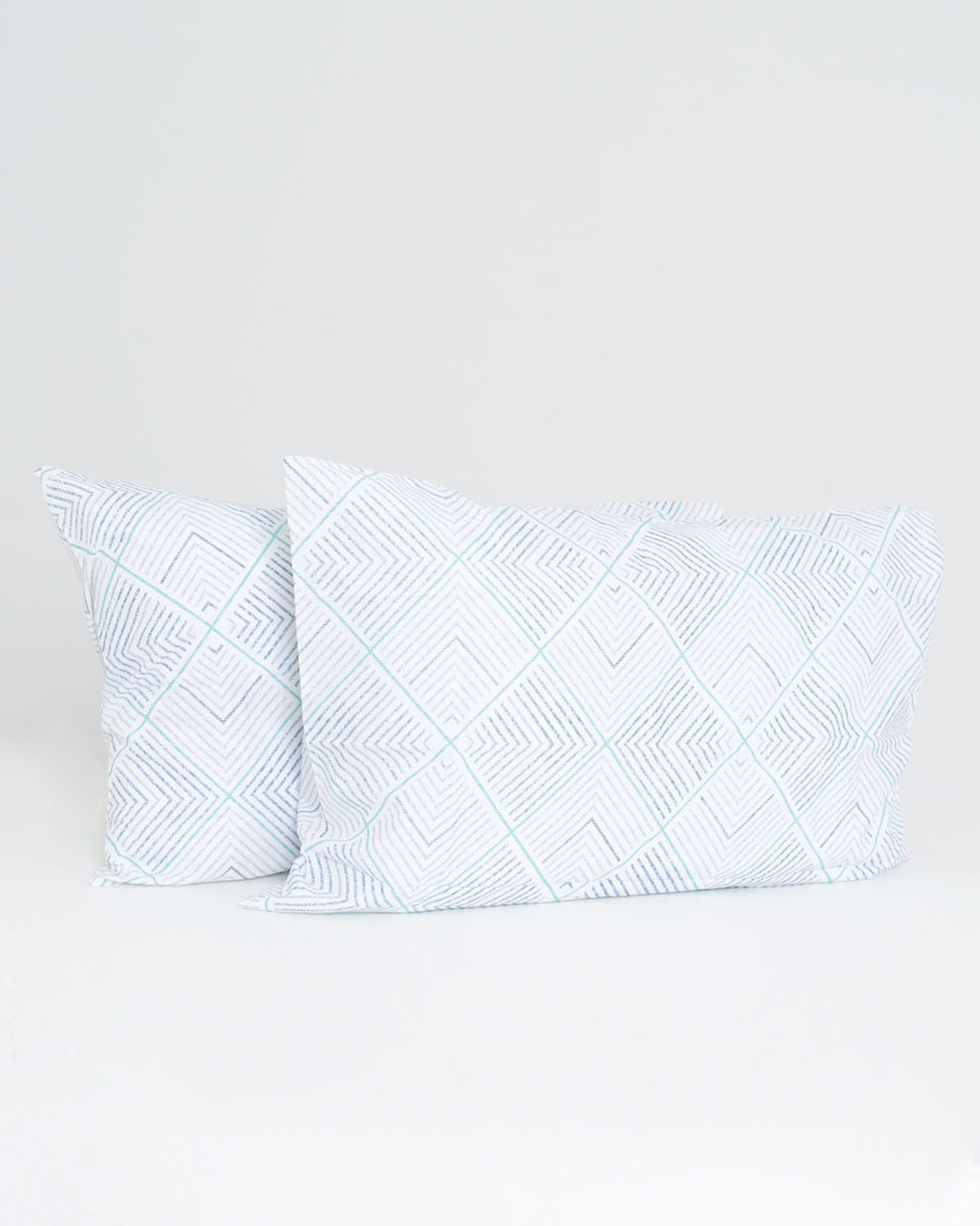 Jg-Cama-Prata-Casal-Philip-Turquesa---Azul-Geometrico