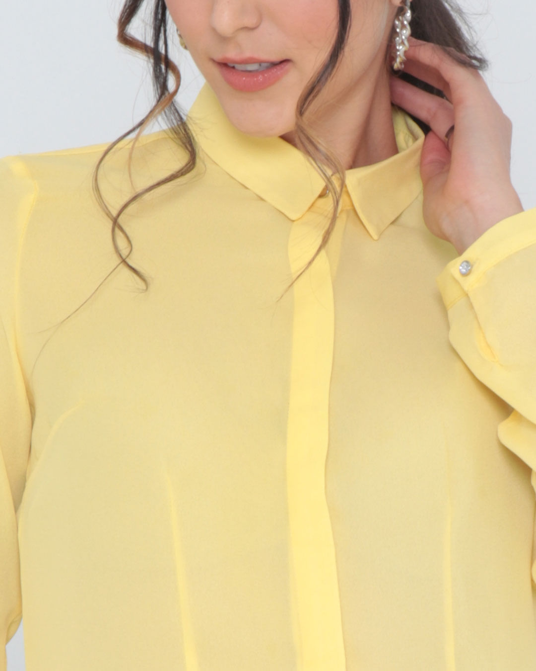 Camisa-8725-C-Strass--Ml---Amarelo-Medio