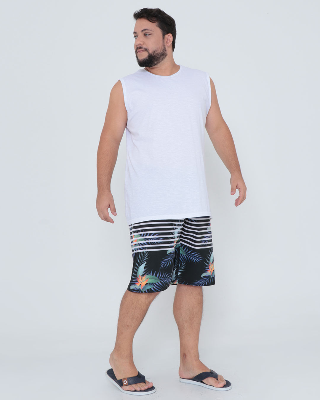 Bermuda-Cos-Neoprene-Ref-493-Floral-Plus---Marinho-Outros