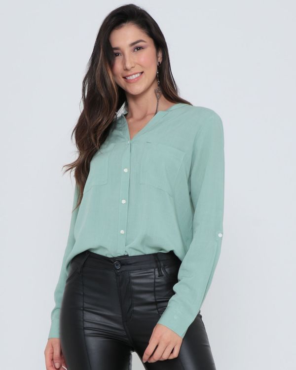 Camisa Feminina Viscose Verde Claro GG