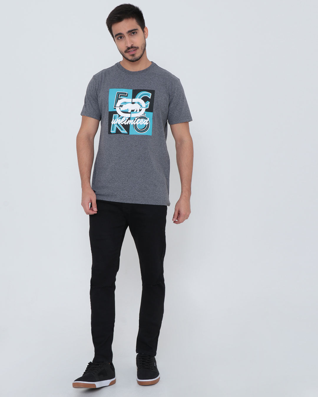 Camiseta-Ek-U063a-Masc-Estampada---Cinza-Escuro