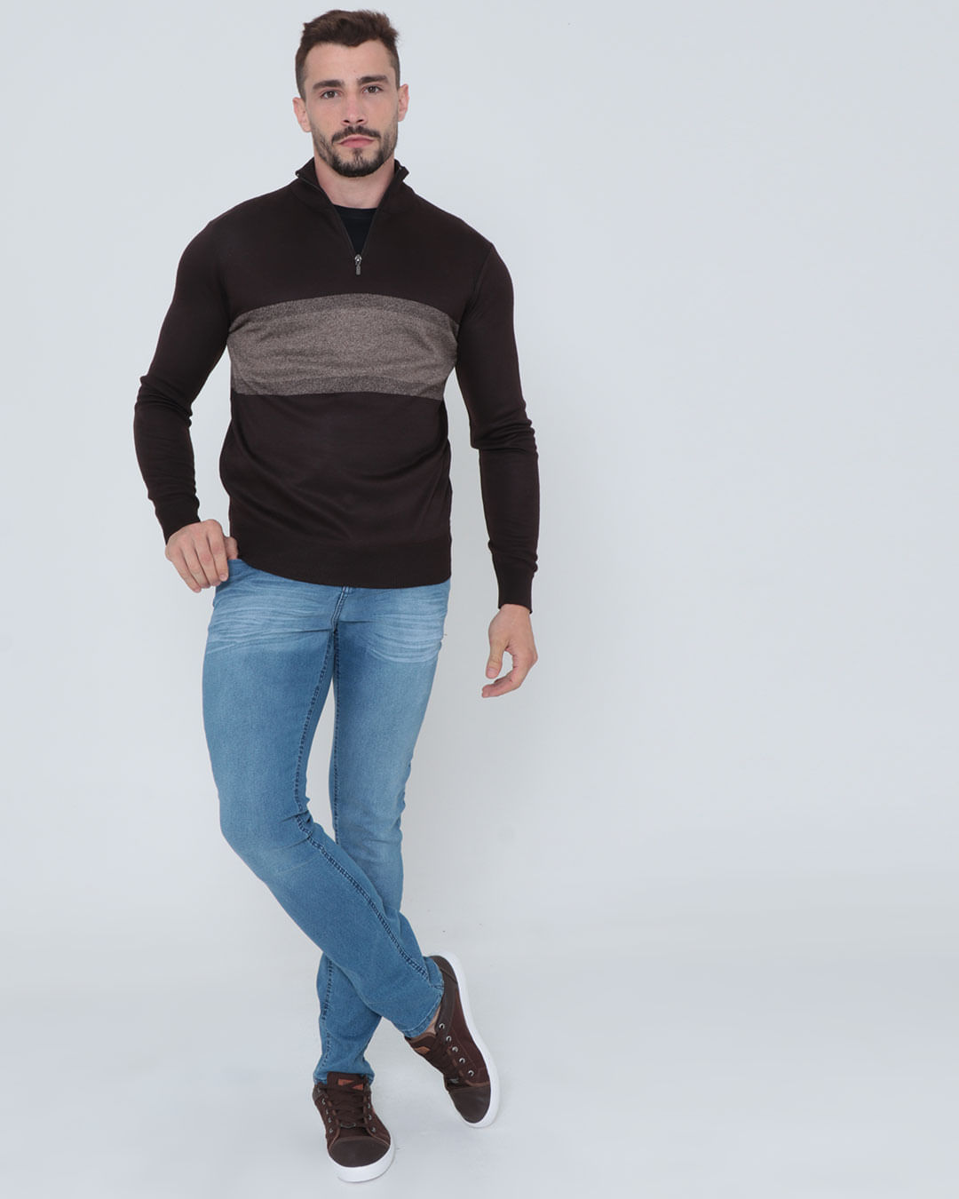 Tricot-Hv2021-001-Half-Ziper-Pgg---Marrom-Medio