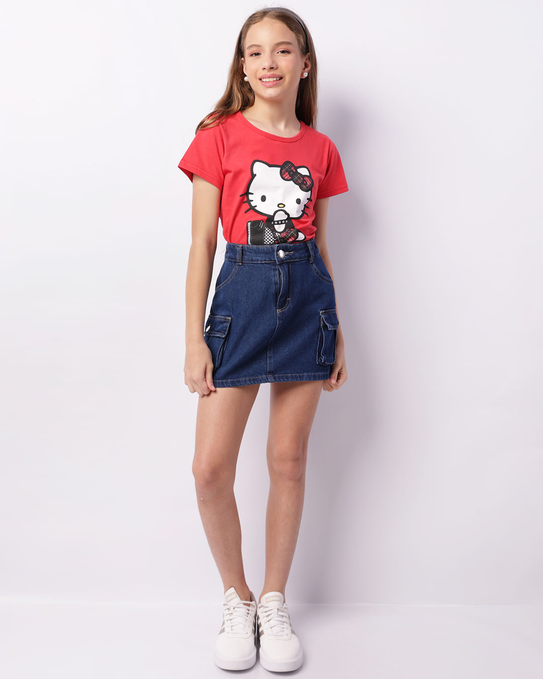 Blusa-Tral1039-Mc-Xadrez-F1016-Hkitty---Vermelho