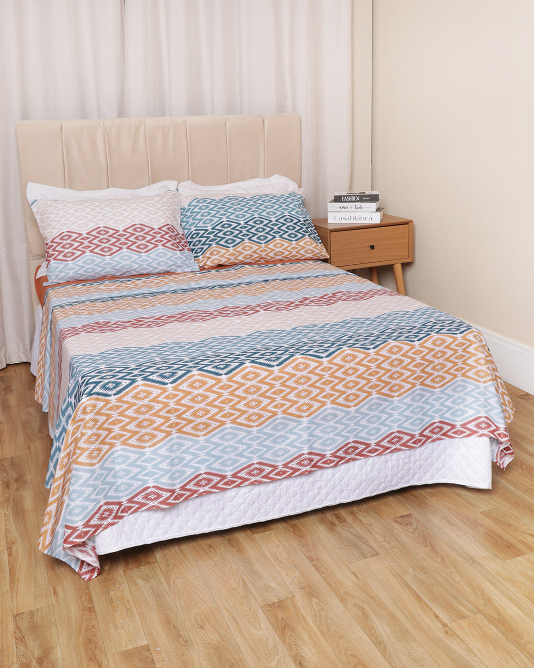 Jg-Cama-Cs-Estamp-Sort-Algo-4-Pc---Terracota-Geometrico