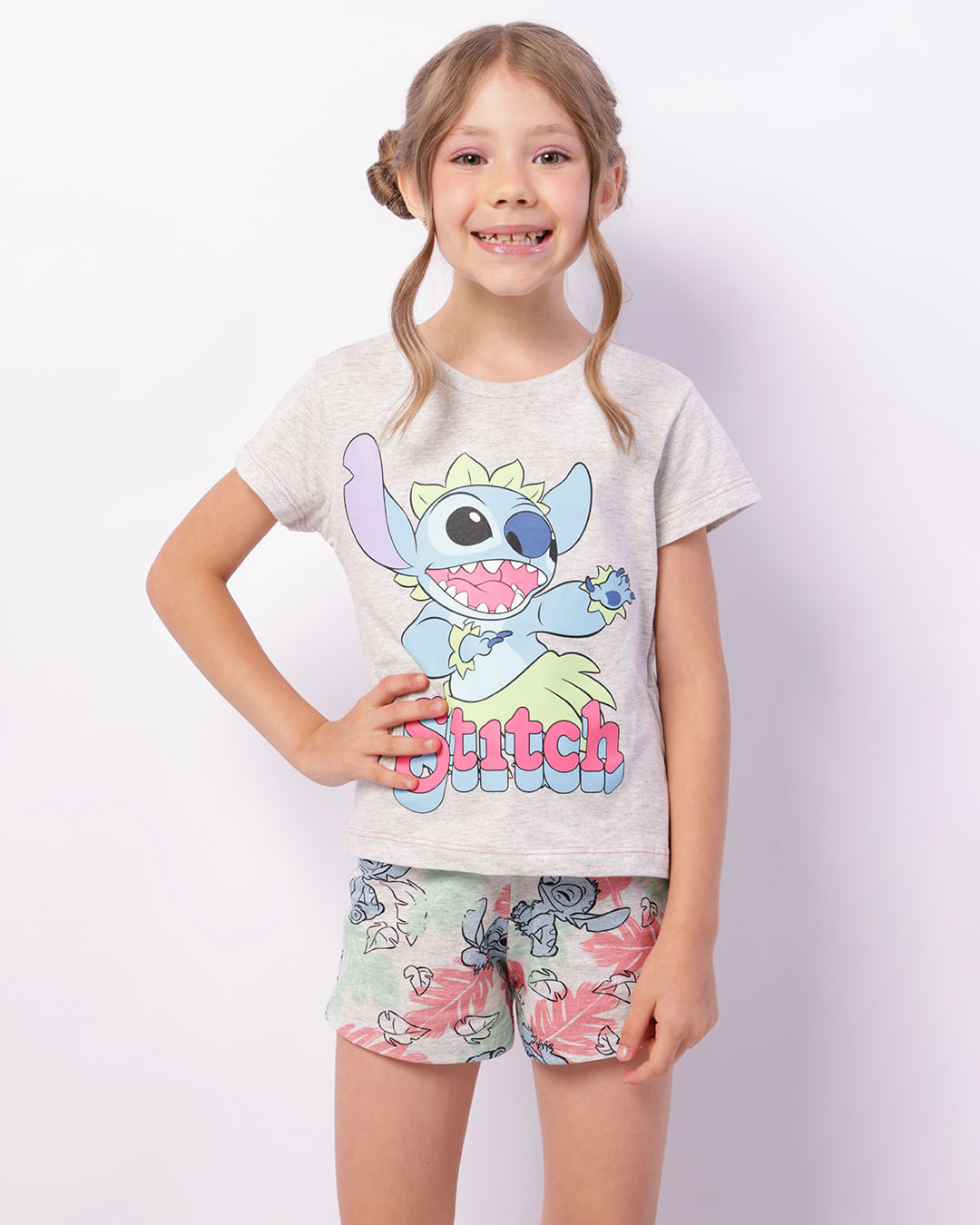 Pijama-Mc-Infa-410-Stitch-Folhagem---Mescla