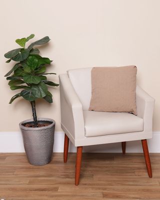 Almofada-Rustica-45x45-Sort---Bege-Escuro
