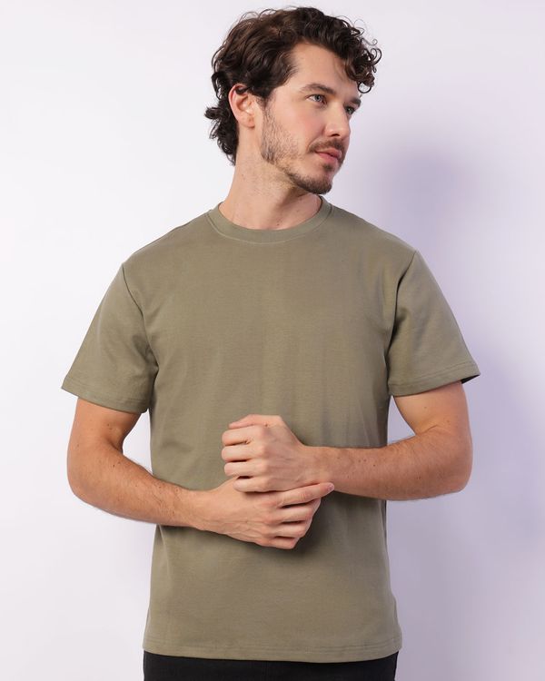 Camiseta Masculina Manga Curta Algodão Premium Verde M