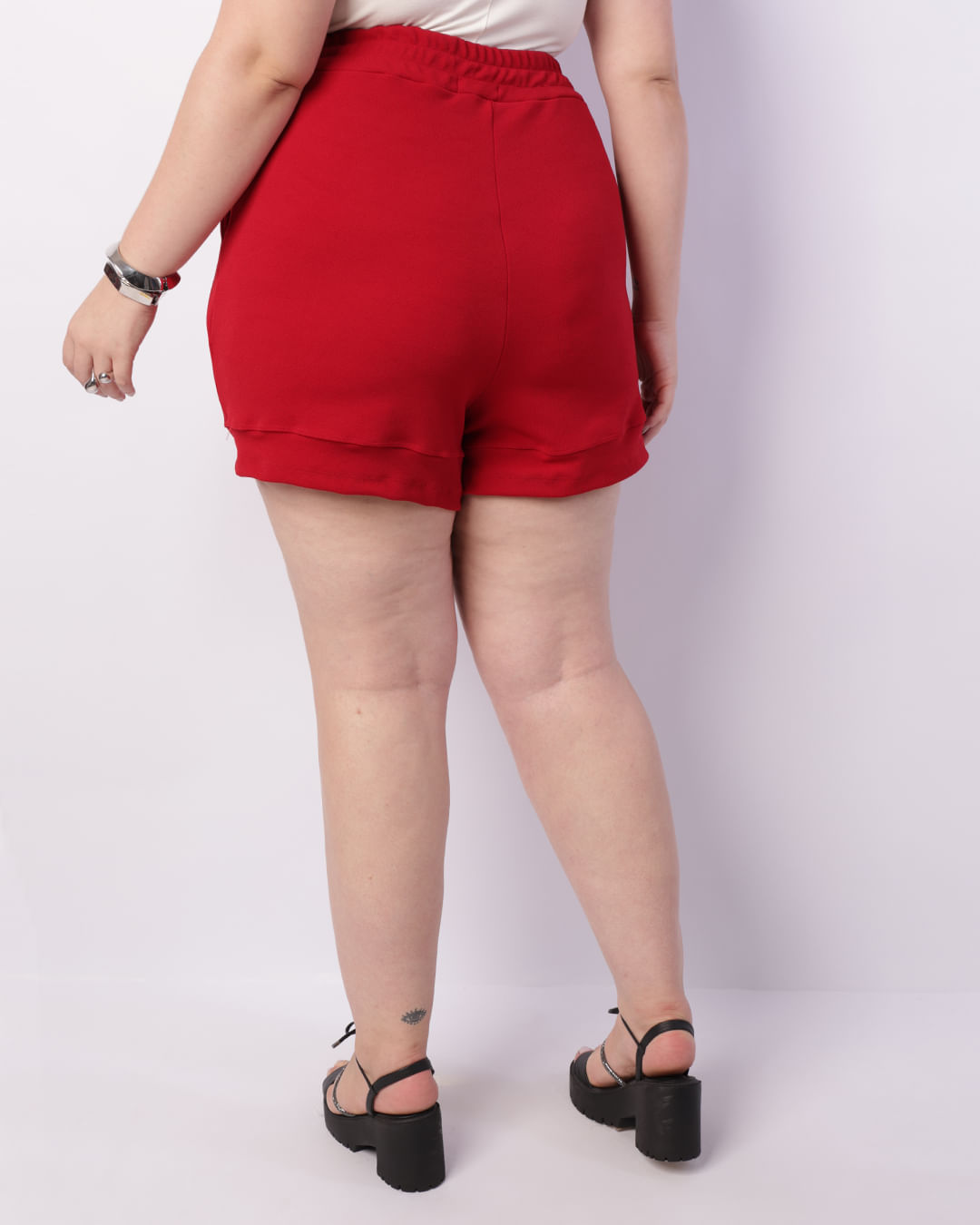 Shorts-4136-Cos-Elastico-Crepe---Vermelho