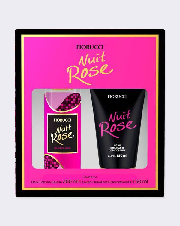 Kit Nuit Rose Body Splash 200ml + Loção Hidratante 150ml UN