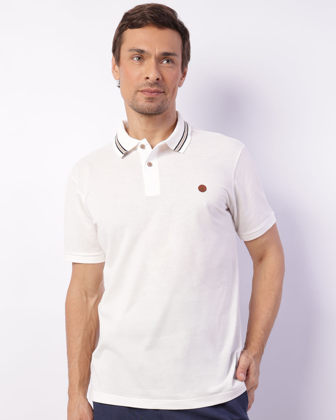 Polo-460055-Piquet---Off-White
