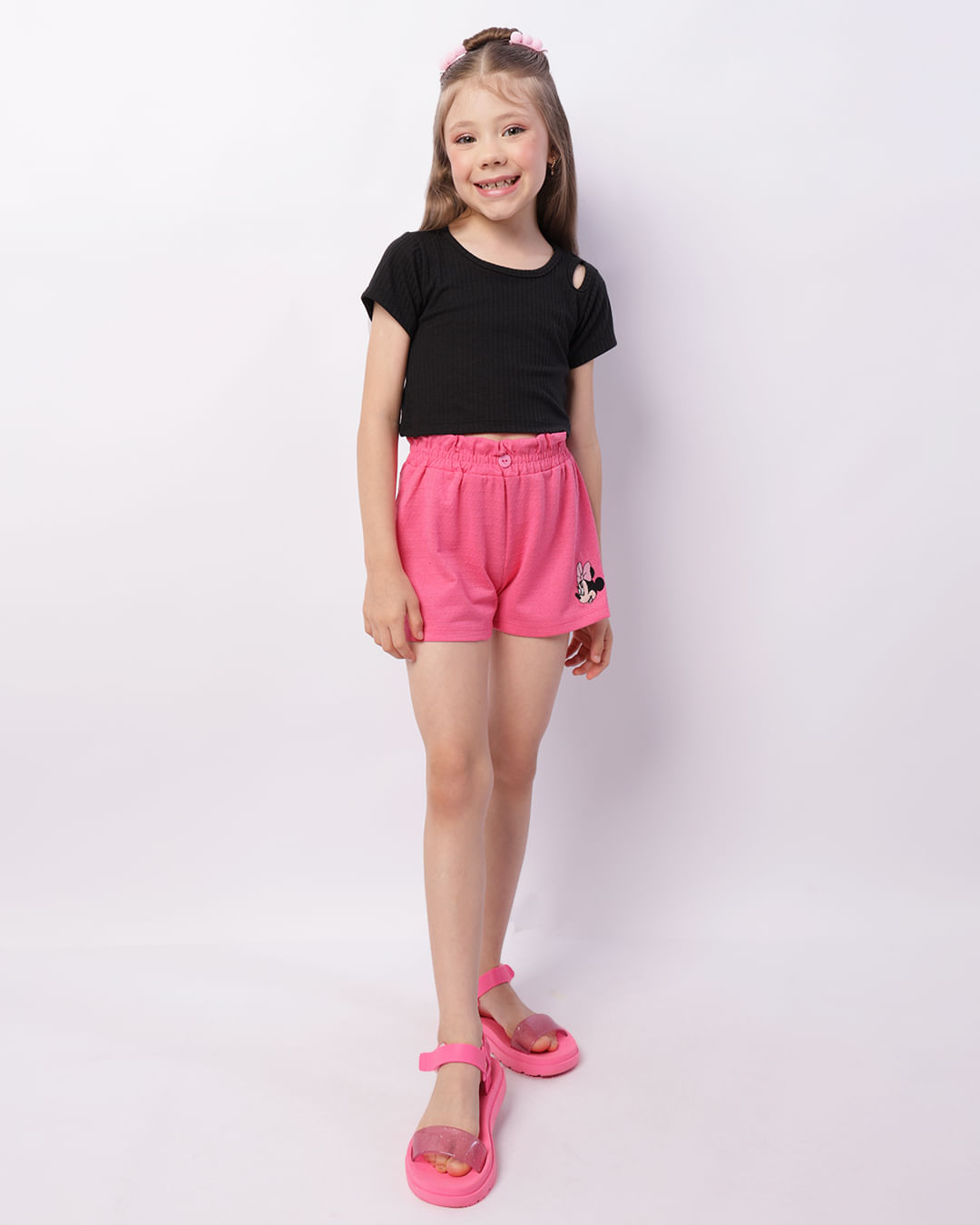 Short-075877-Bordado-F410-Minnie---Rosa