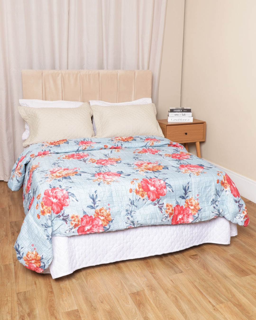 Edredom-Casal--Romantico-Ver-25---Azul-Floral