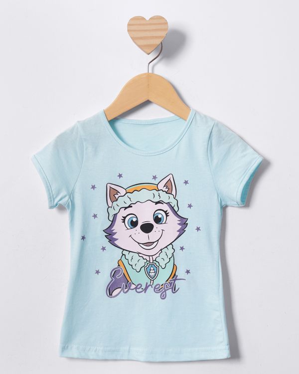 Camiseta Bebê Patrulha Canina Everest Manga Curta Azul 1