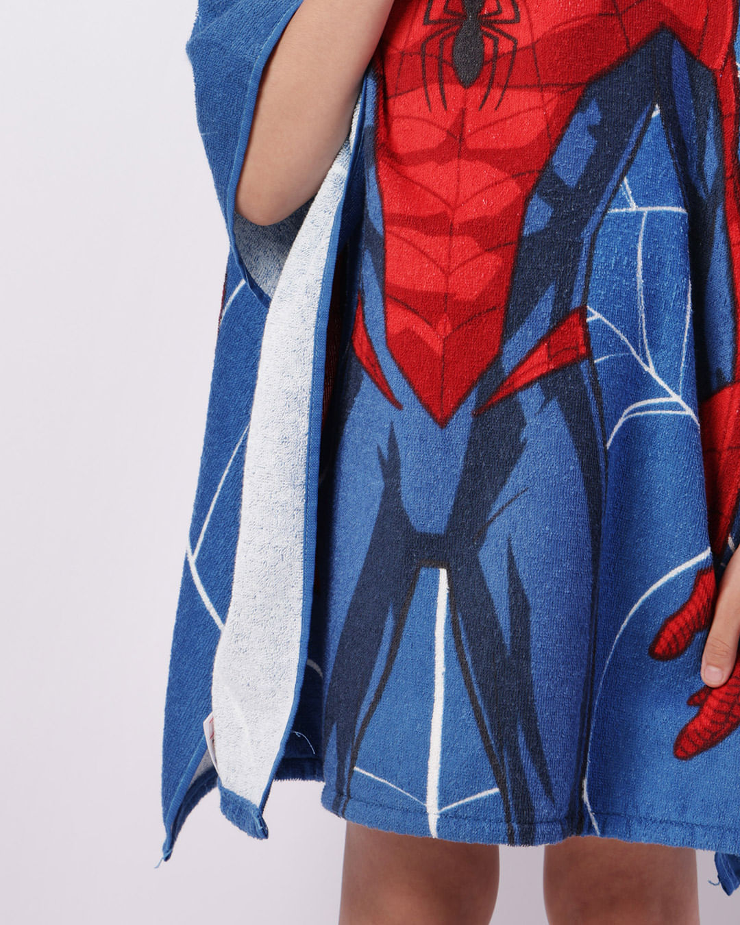 Toalha-Poncho-Inf-Spider---Azul