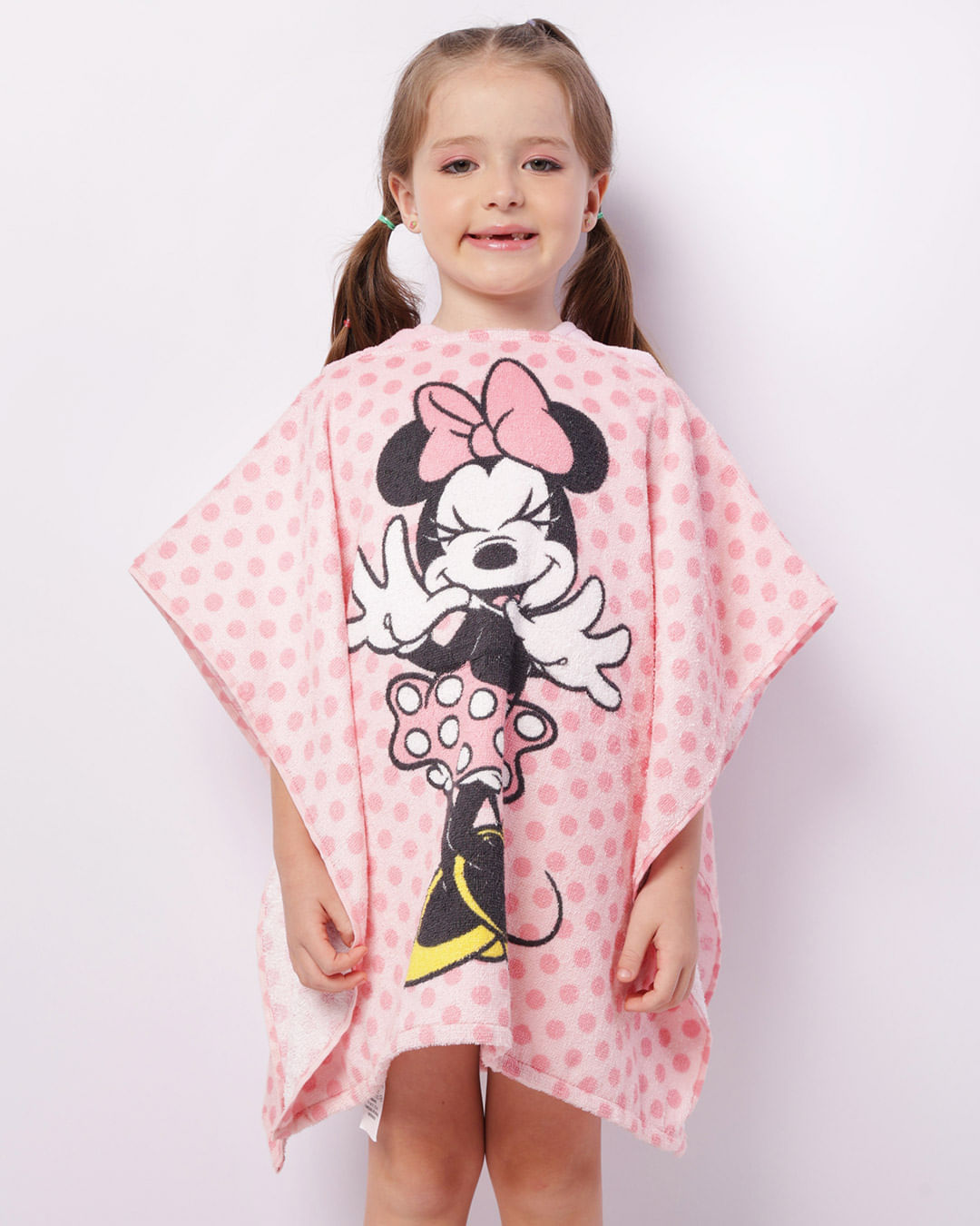 Toalha-Poncho-Inf-Minnie-Power---Rosa