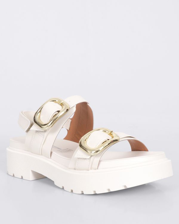 Sandália Feminina Vizzano Flatform Tratorada Branca 38