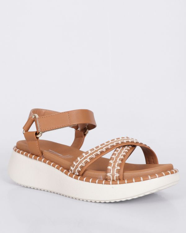 Sandália Feminina Vizzano Flatform Bege 38