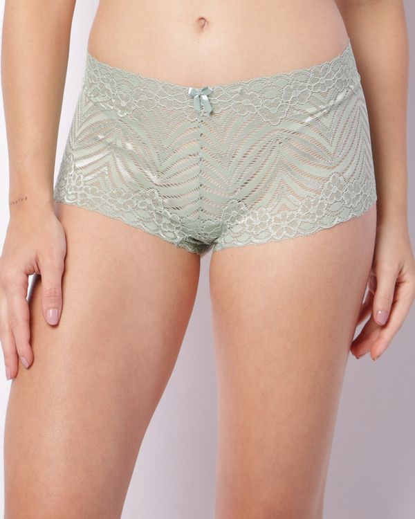 Calcinha Feminina Caleçon Renda Verde G