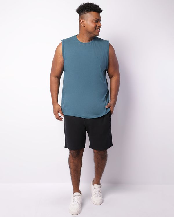 Bermuda Plus Size Masculina Texturizada Preta G1
