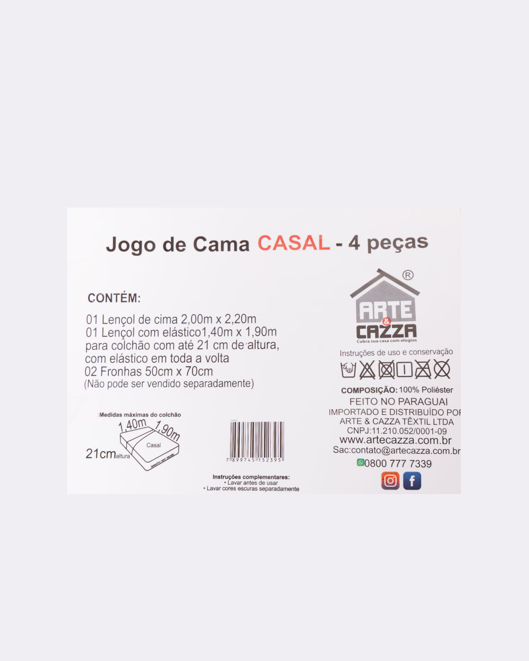 Jogo-Ac2003-Microfibra-Casal-4pcs---Azul-Geometrico