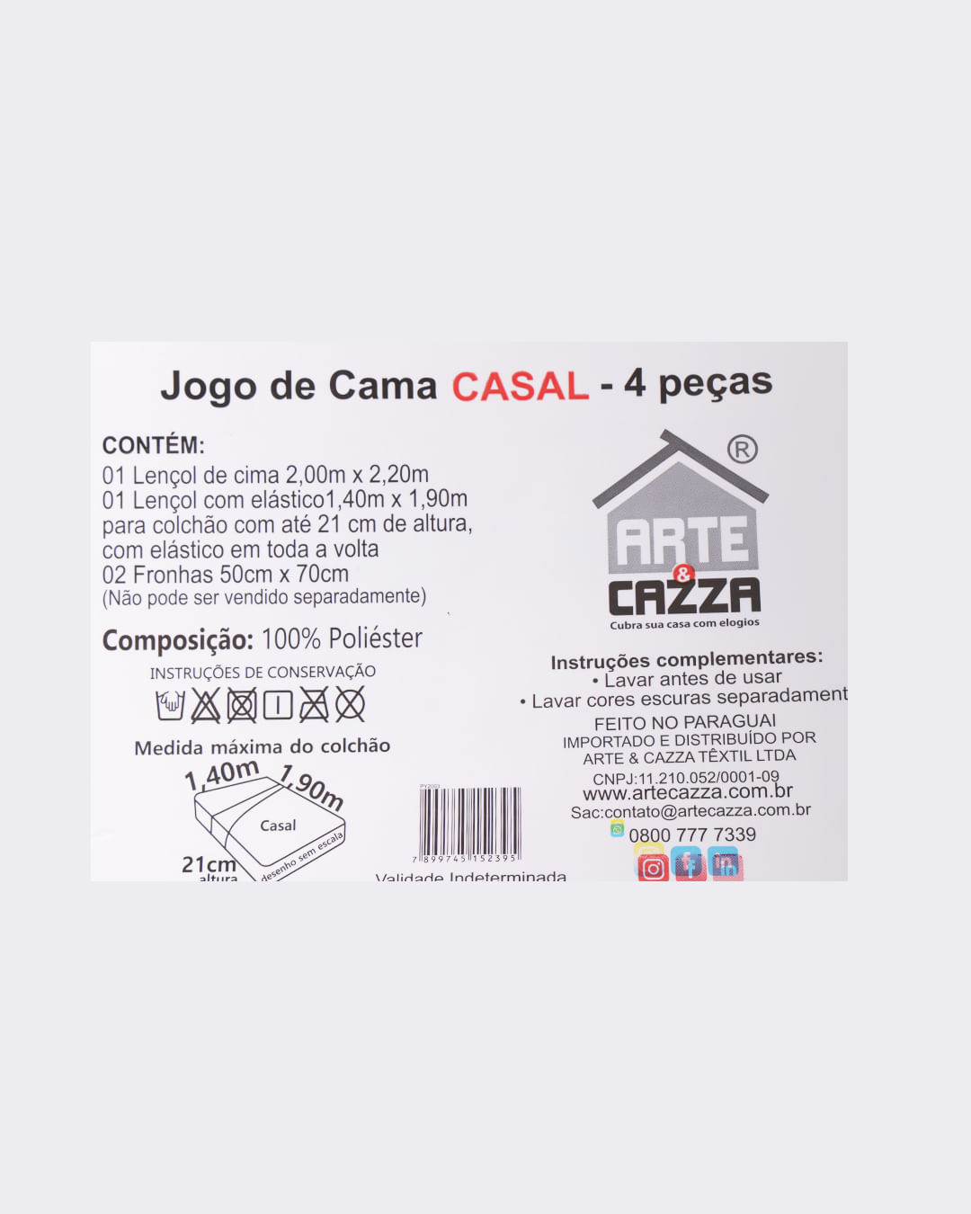 Jogo-Ac2003-Microfibra-Casal-4pcs---Estampado-Geometrico