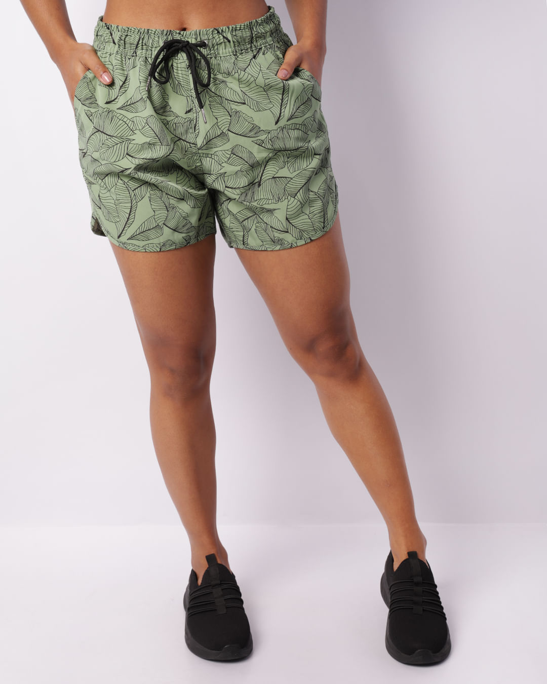 Short-Fem-240573-Estampado---Verde-Escuro