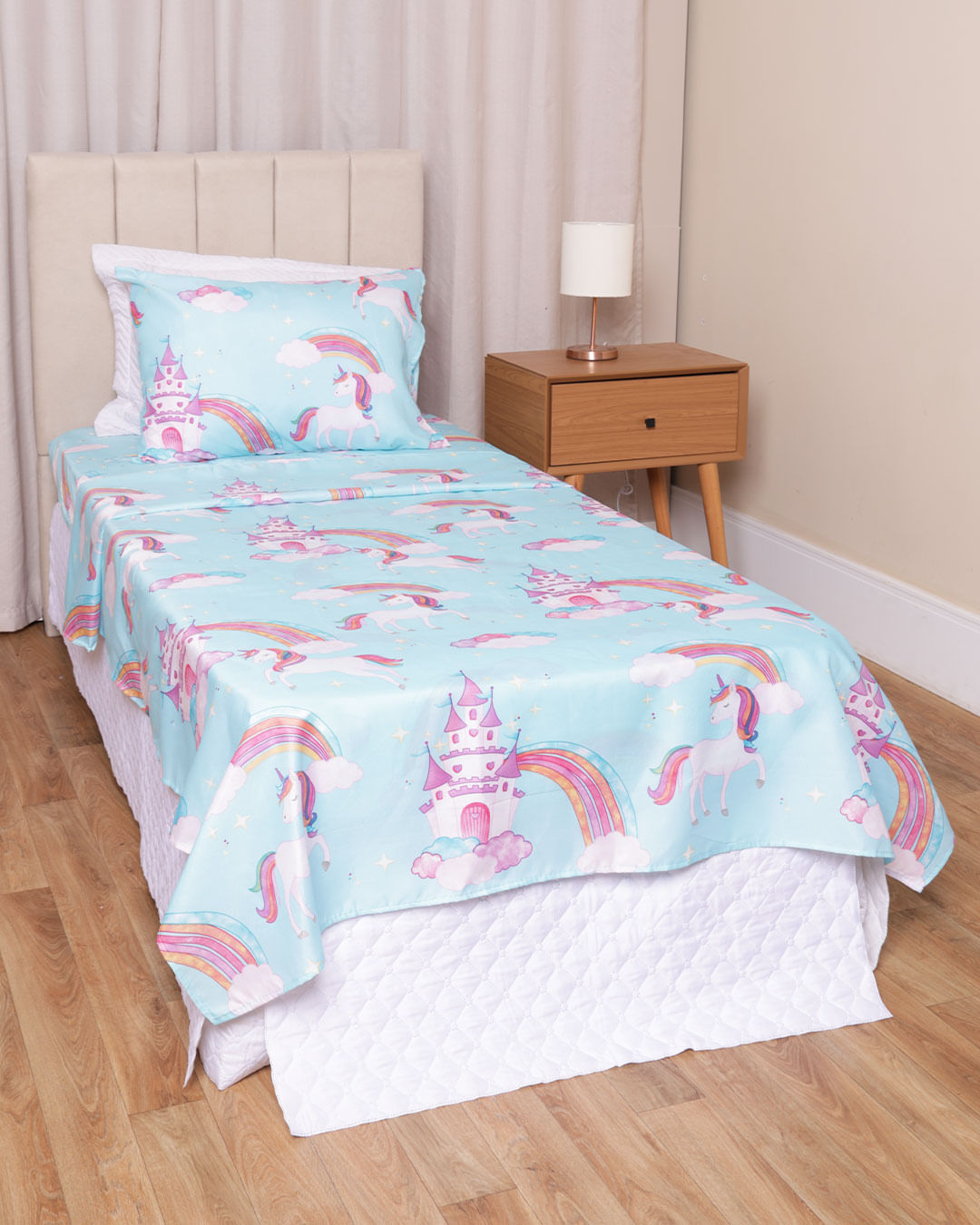 Jg-Cama-Solt-Unicorn-Kingdom-3-Pc---Azul