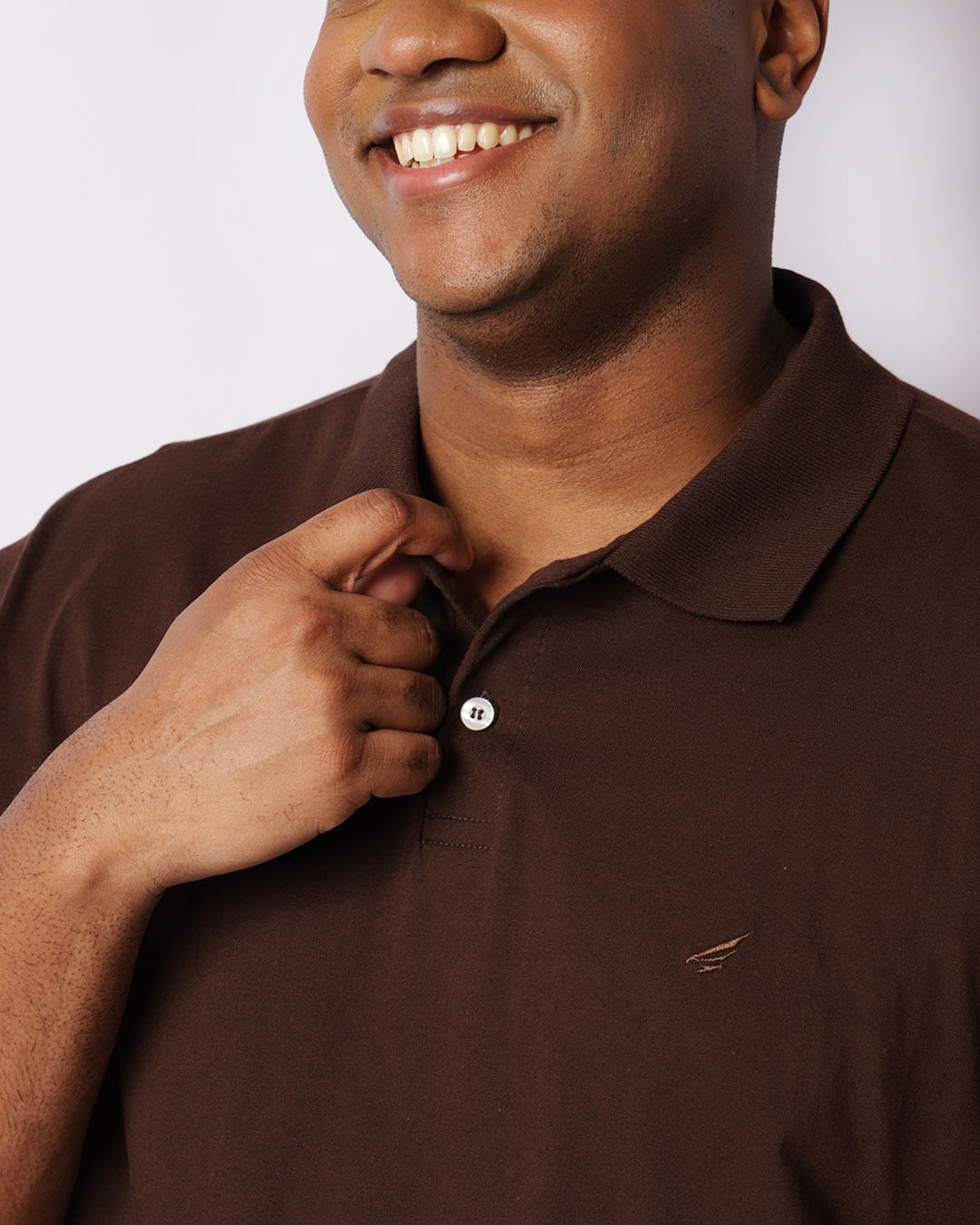 Polo-W201--Basica-Bord-Marrom-Plus---Marrom