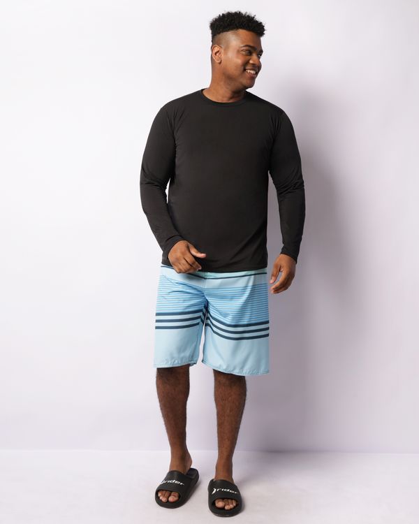 Bermuda Surf Plus Size Masculina Estampada Azul 48