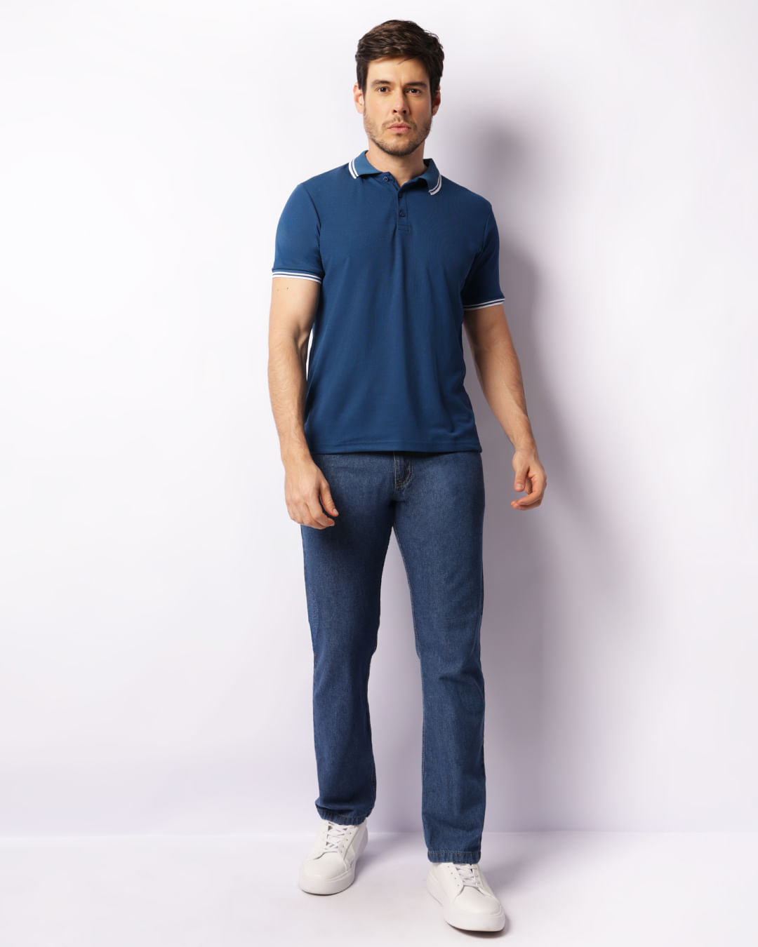 Polo-Lisa-Bordado-Azul-Esc---Azul-Escuro