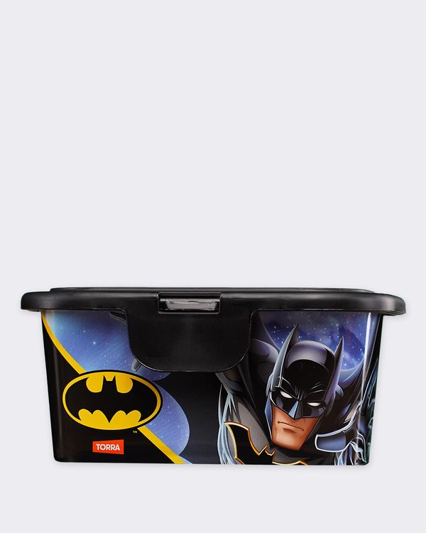 Brinde Pote Com Tampa Fixa DC Comics Batman 350ml Preto UN