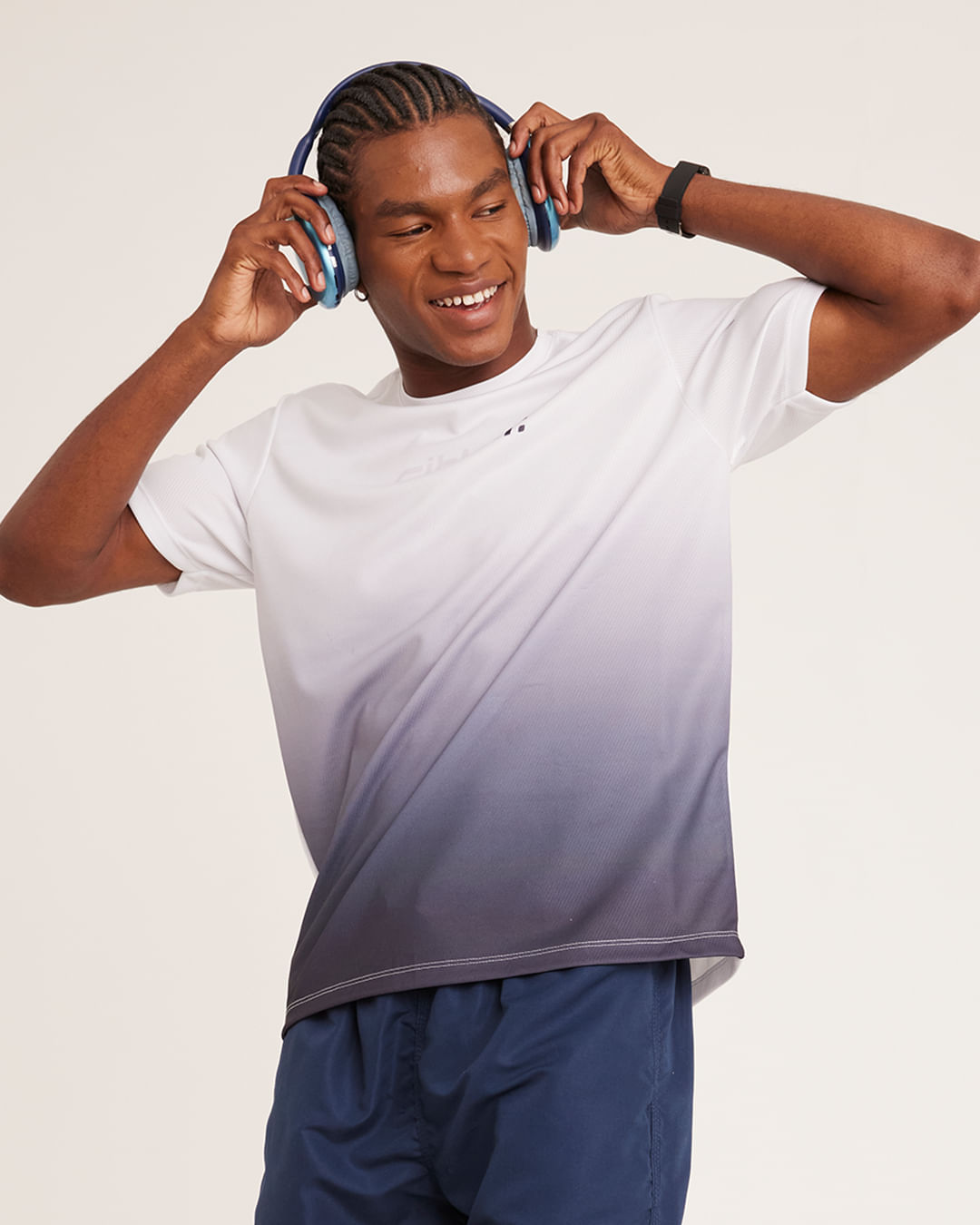 Camiseta-Esportiva-Masculina-Laise-Degrade-Manga-Curta-Branca