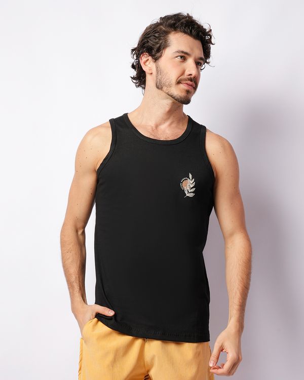 Regata Masculina Surf Estampada Preta M