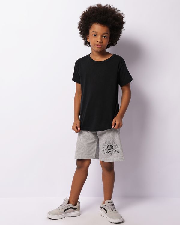 Bermuda Infantil Moletinho Warner Pernalonga Looney Tunes Cinza 8