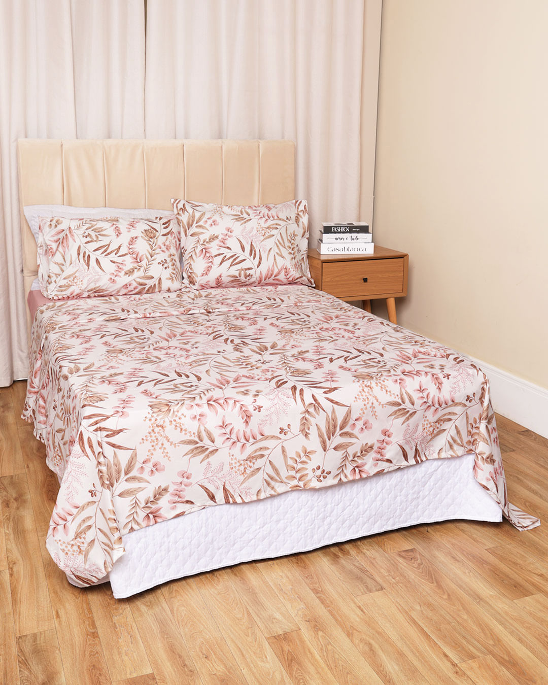 Jg-De-Cama-Qs-Outono-Folhas----4-Pc---Estampado