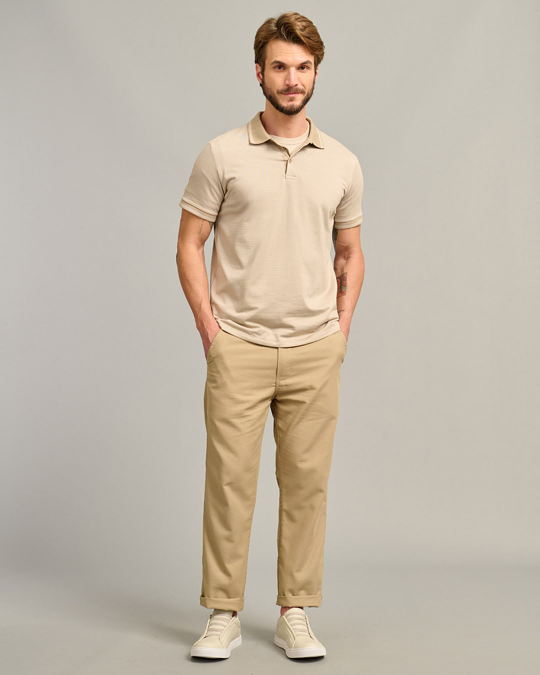 Polo-Edv112-Brickwall-Trc565-Beg---Bege