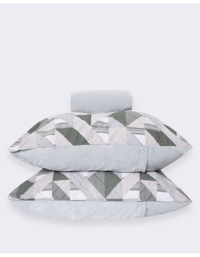 Jg-De-Cama-Cs-Slim-3-Pcs-Moderno---Cinza-Listrado
