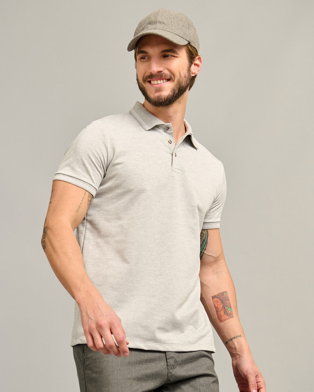 Polo-Edv112-Brickwall-Trc564-Cza---Cinza