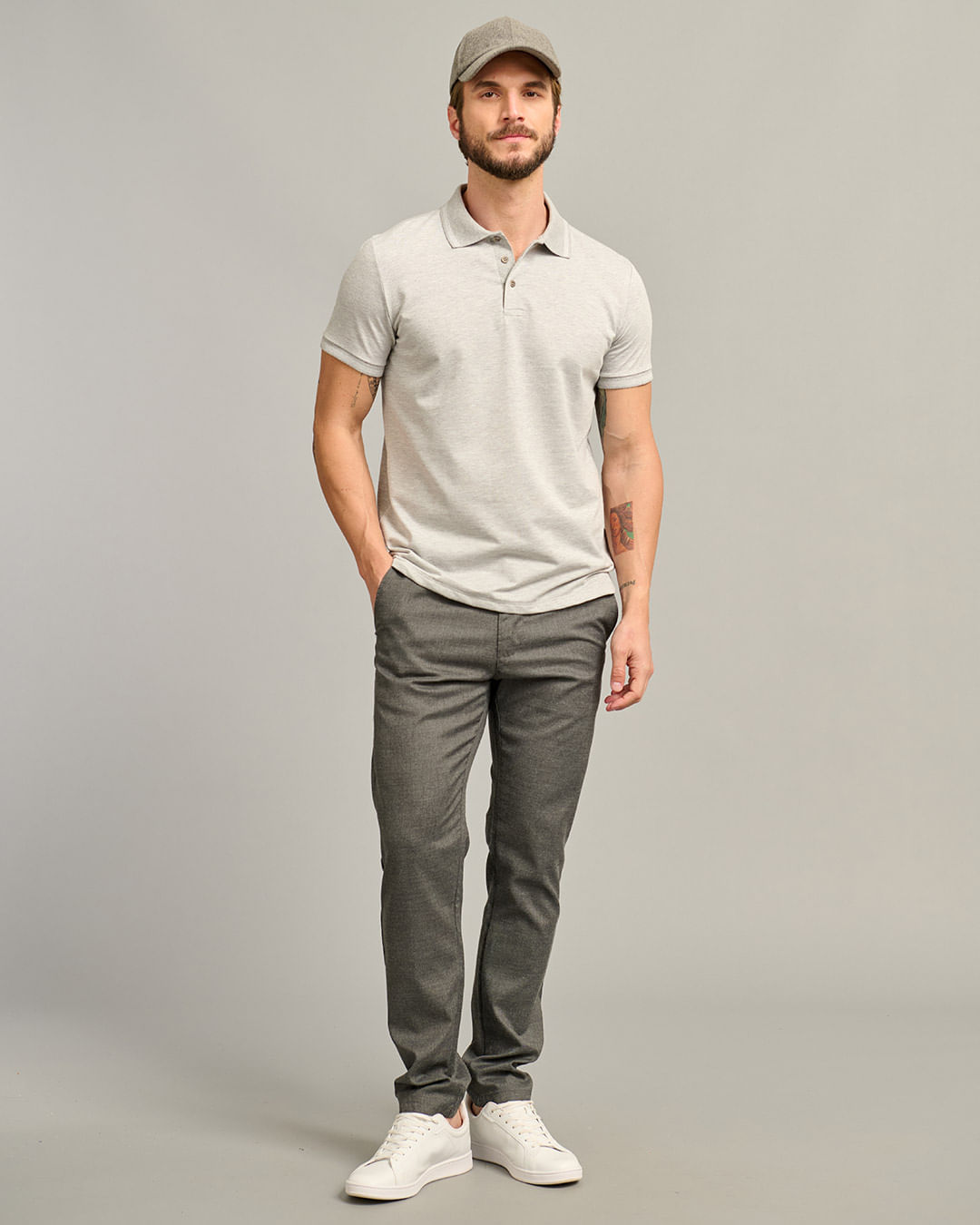 Polo-Edv112-Brickwall-Trc564-Cza---Cinza