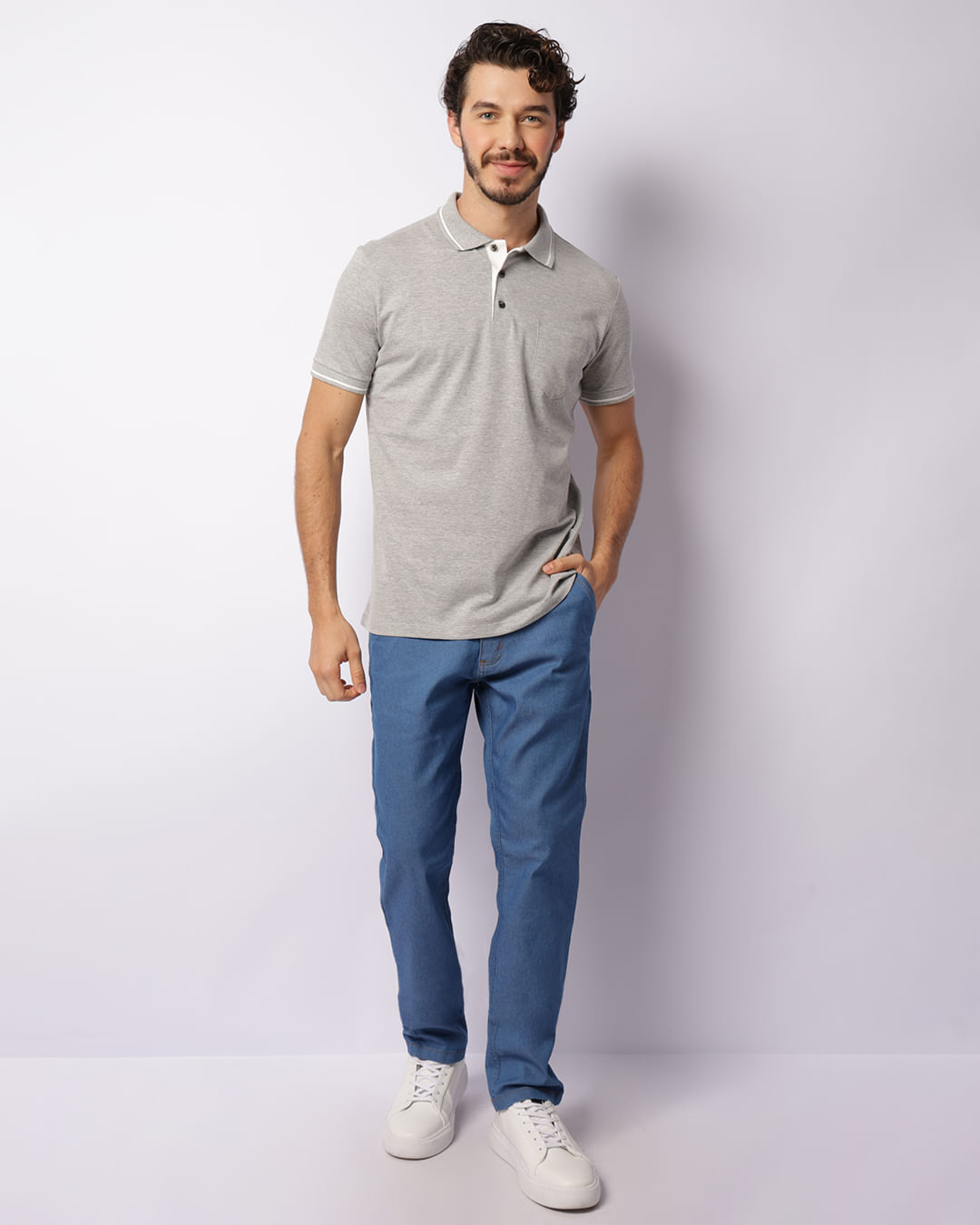 Polo-Pont-Trc572-Cza-Claro---Cinza-Claro