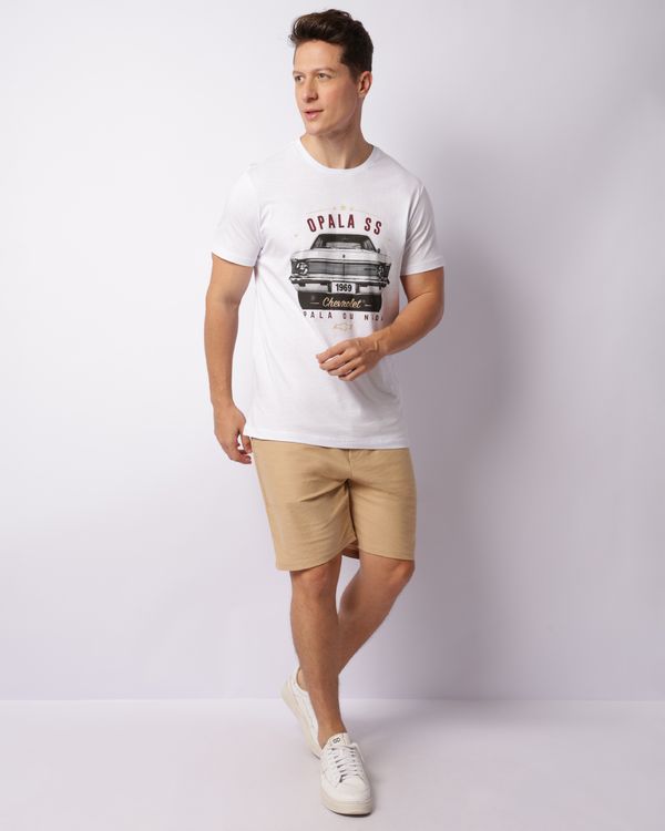 Bermuda Masculina Reta Moletinho Texturizada Bege M