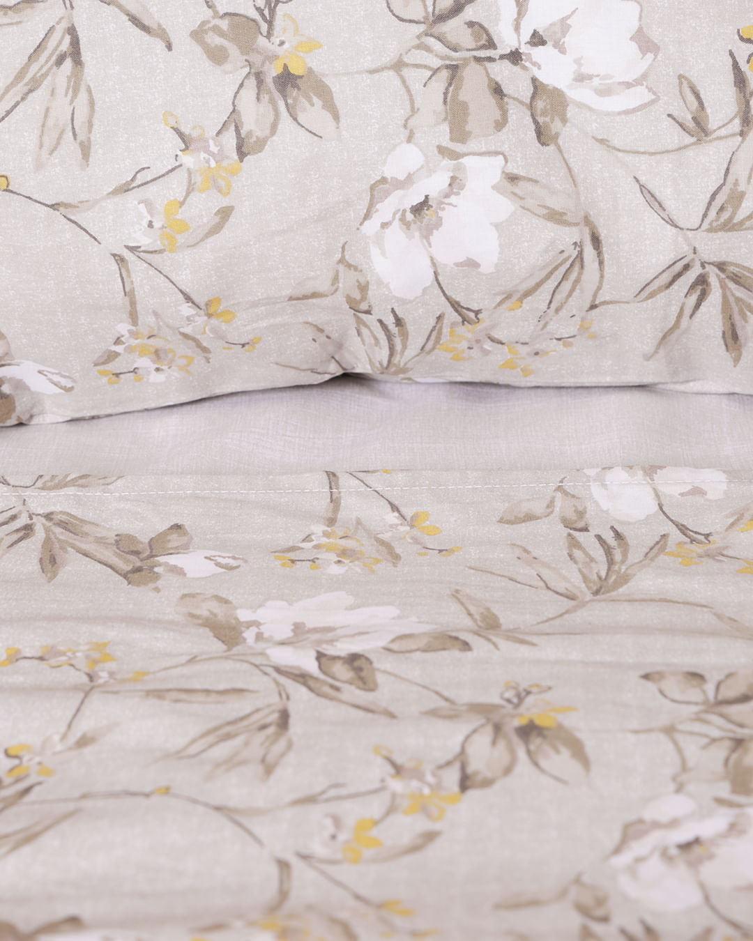 Jg-De-Cama-Attuale-150-Fios-Casal---Bege-Floral