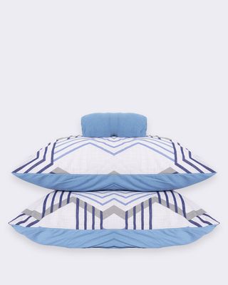 Jg-De-Cama-Cs-Slim-3-Pcs-Moderno---Azul-Listrado