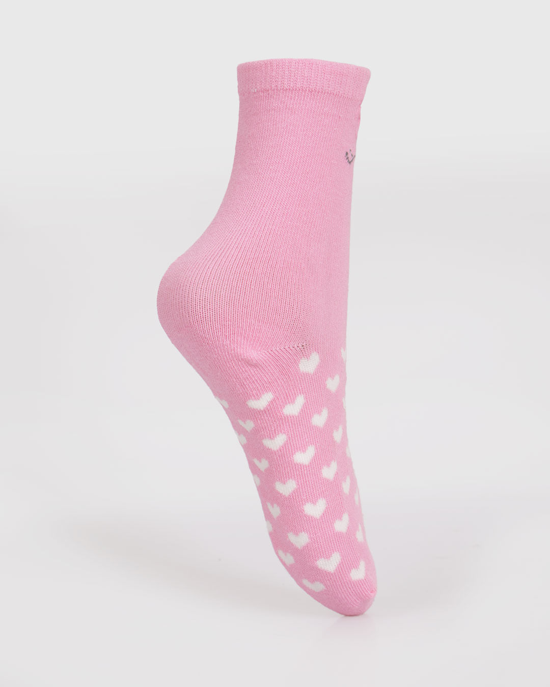 Kit-2-Pares-De-Meia-Infantil-Cano-Longo-Estampada-Rosa-E-Cinza