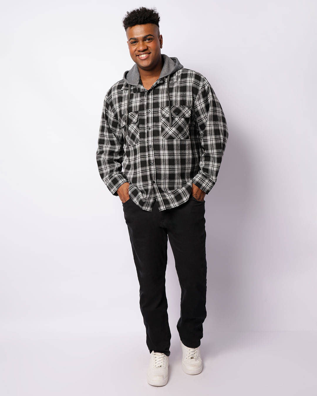 Camisa-Flanela-Xadrez-Capuz-Plus-Psp02---Cinza-Escuro